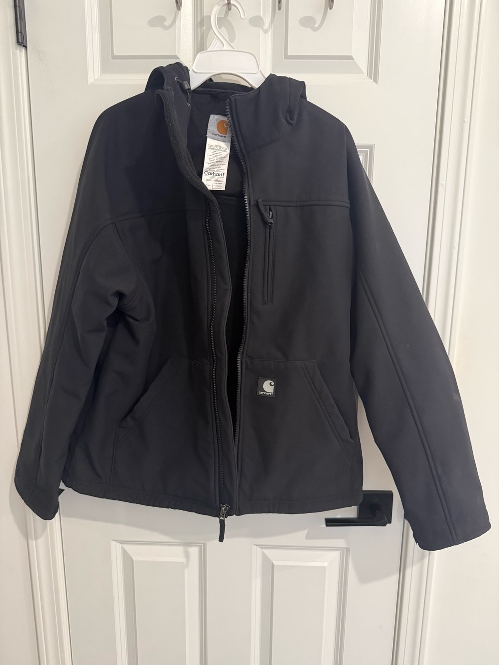 Carhartt Black Hooded Softshell Jacket